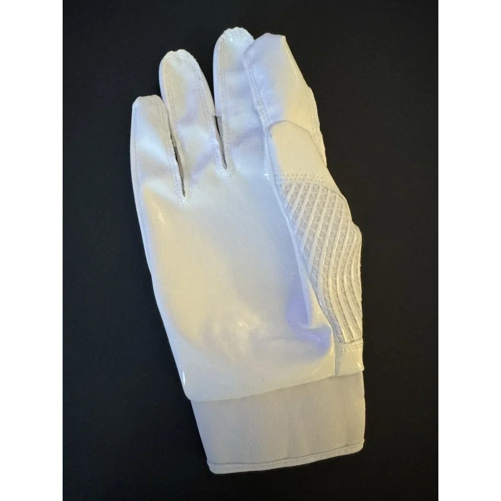 NEW HANDLANDY Football Gloves White Adult Large Receiver Grip Gloves